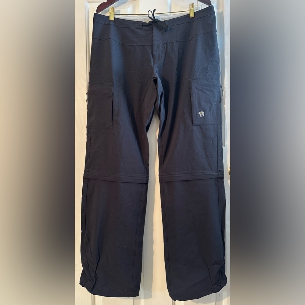 MOUNTAIN HARDWEAR 12 Bk Hiking Outdoor Convertible Cargo Pants Wide Leg Gorpcore
